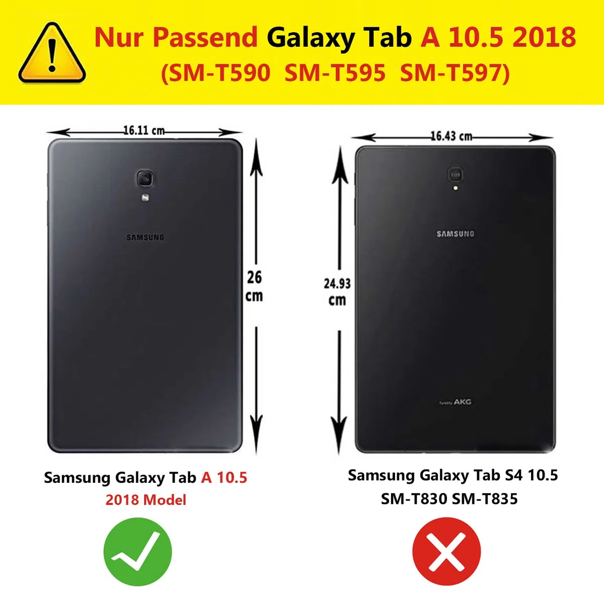 Custodia per Samsung Galaxy Tab A A2 10.5 pollici 2018 (SM-T590 T595 T597) - Rotazione di 360 gradi Custodia protettiva completa per supporto,Con Penna Stilo, Pellicola Per Schermo (Purple)