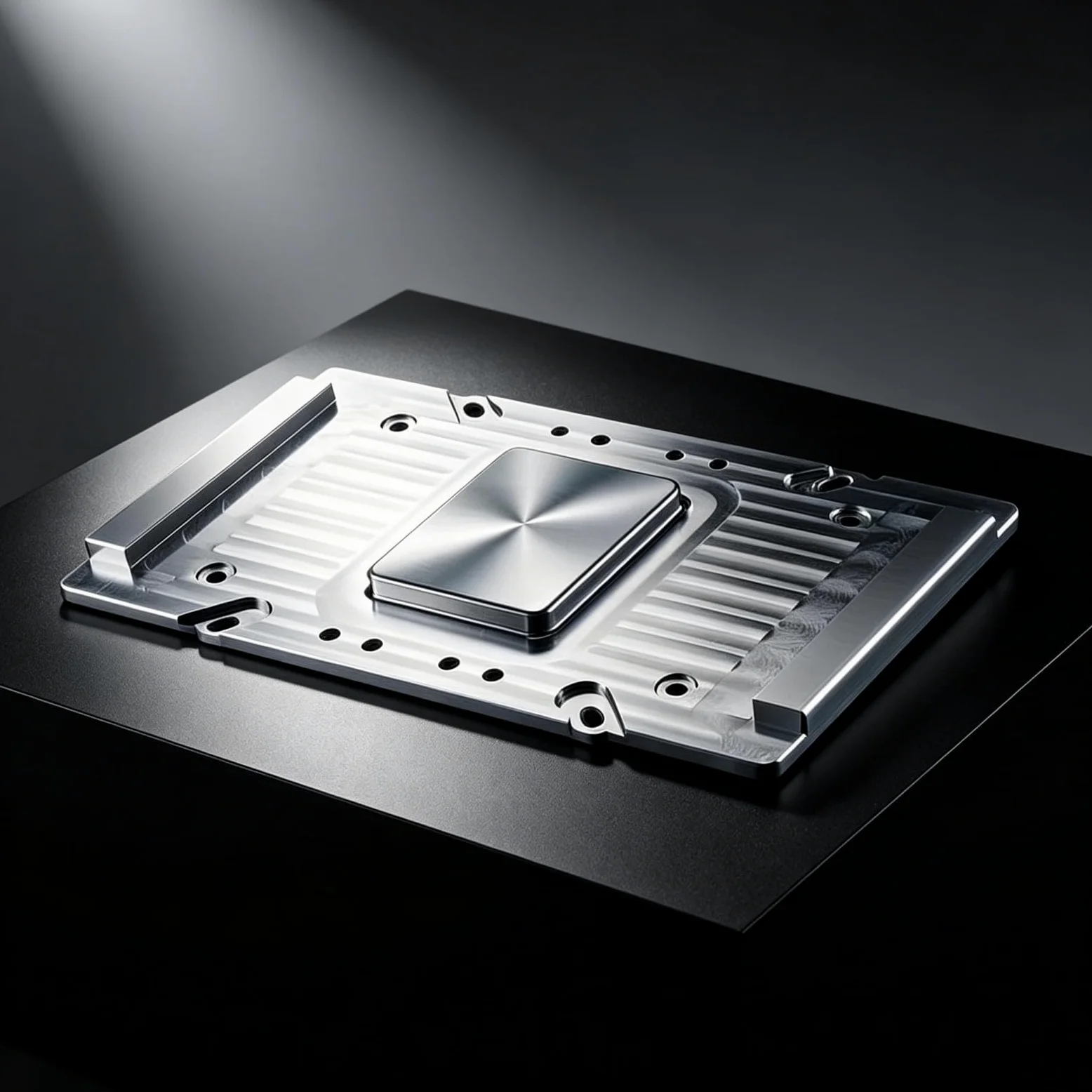Alluminio Diffusore di Calore Dissipazione Termica Piastra Radiatore Sostituzione per V100 SXM2 GPU Accessori Scheda Grafica Intelligence Driver di Raffreddamento