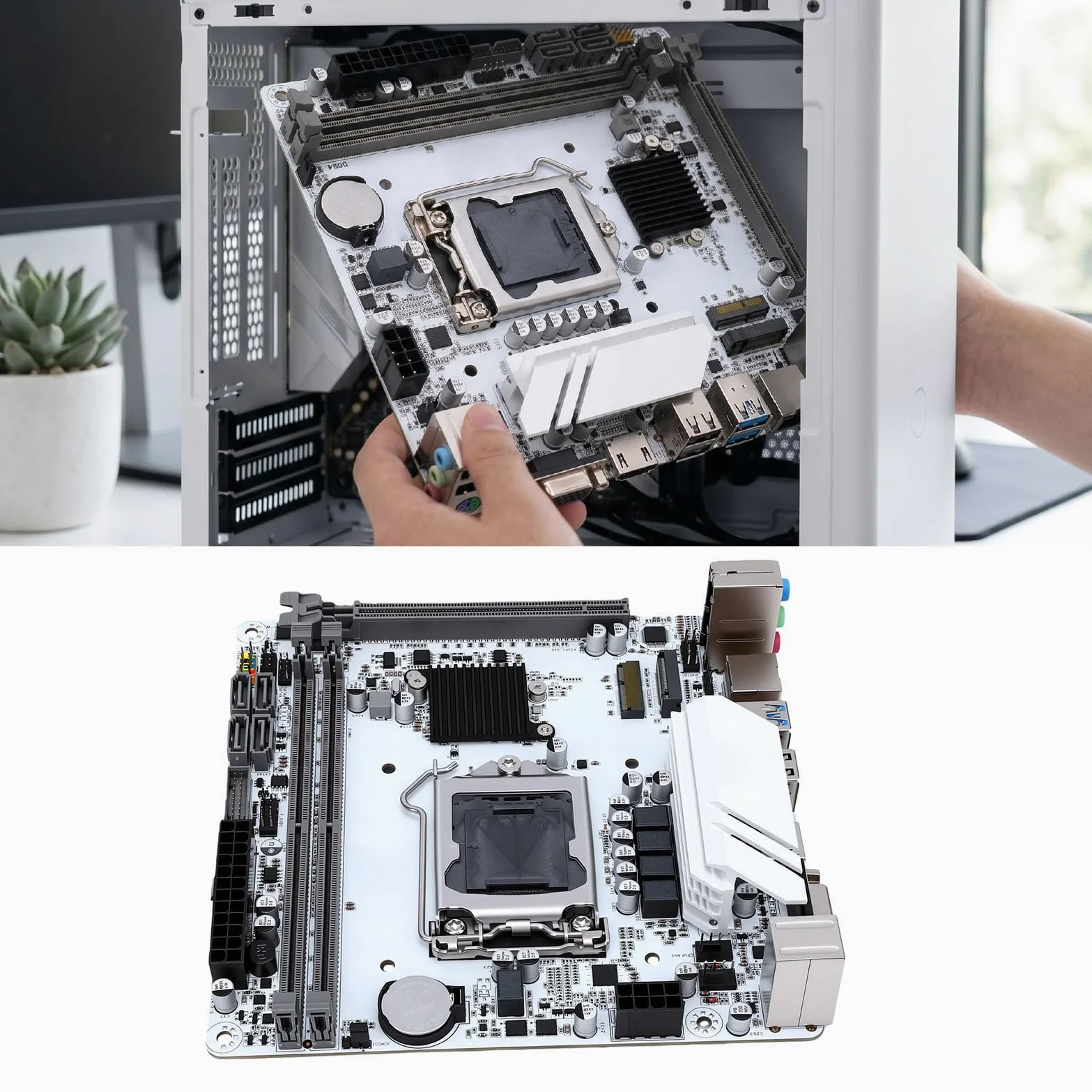 Luocute Scheda Madre H510 ITX per LGA1200, DDR4 a Doppio Canale da 64 GB | MITX 170x170mm, Supporta di Decima/undicesima Generazione, M.2 NVMe PCIe 3.0, VGA+, Realtek Gigabit LAN