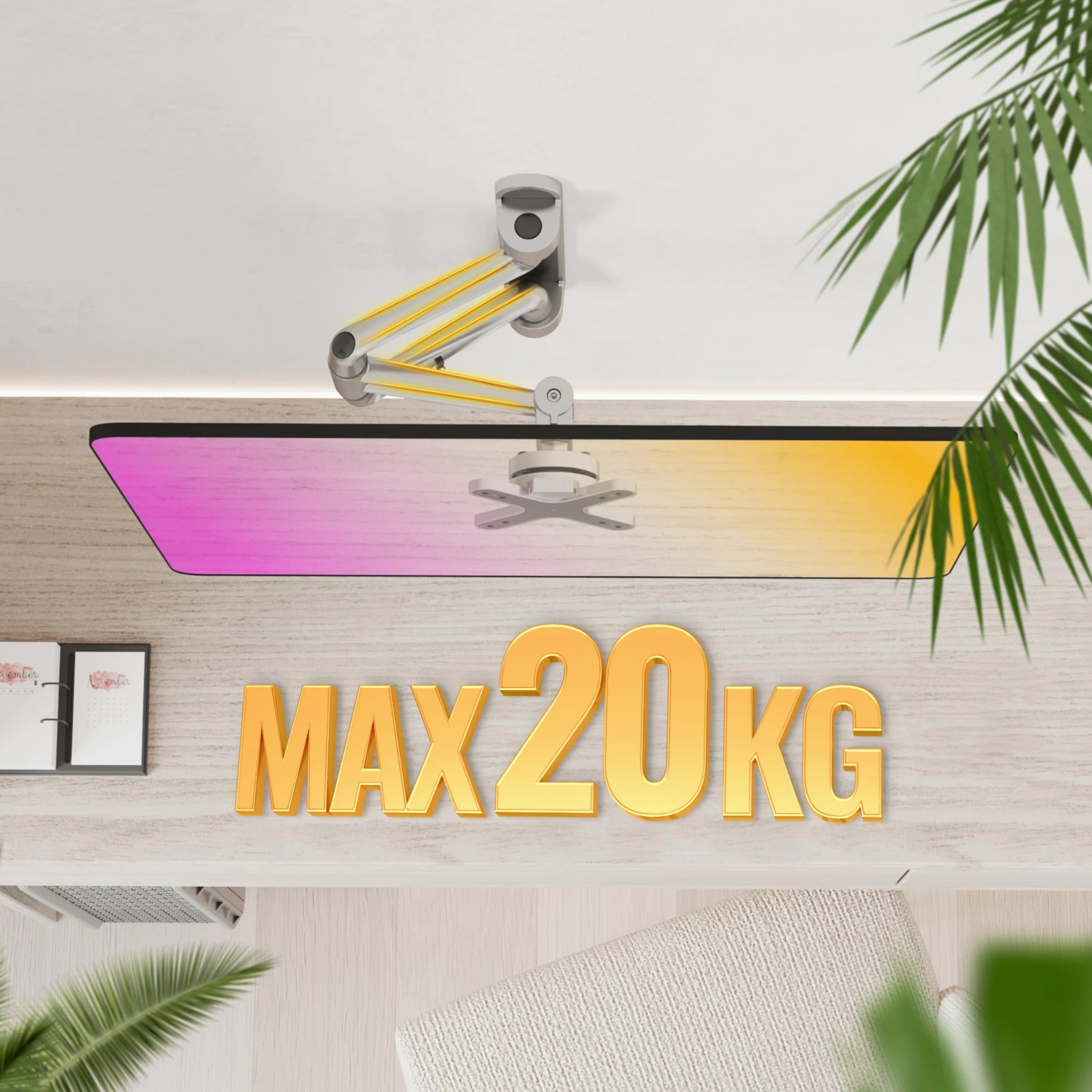 RICOO S2111 Supporto TV da parete Staffa TV 13-34 pollici per 13 34 pollici girevole inclinabile fino a 22 kg max VESA 100x100