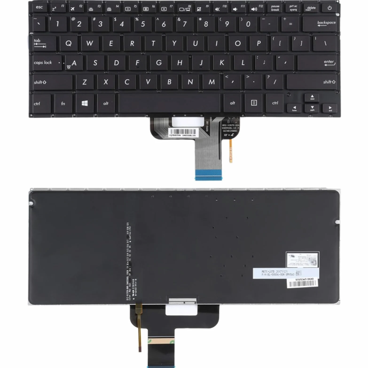 Tastiera ergonomica retroilluminata con LED per Laptop RX410U RX310 UX310UA UX310UQ U4000 Dotati Tastiera Portatile retroilluminata con Illuminazione a LED