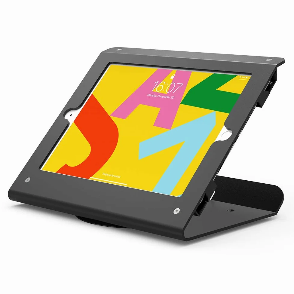 Supporto antifurto per iPad 10,2 pollici di 9a /8a /7a generazione, base girevole a 360 gradi, supporto per iPad da tavolo per negozi, supermercati, ecc.