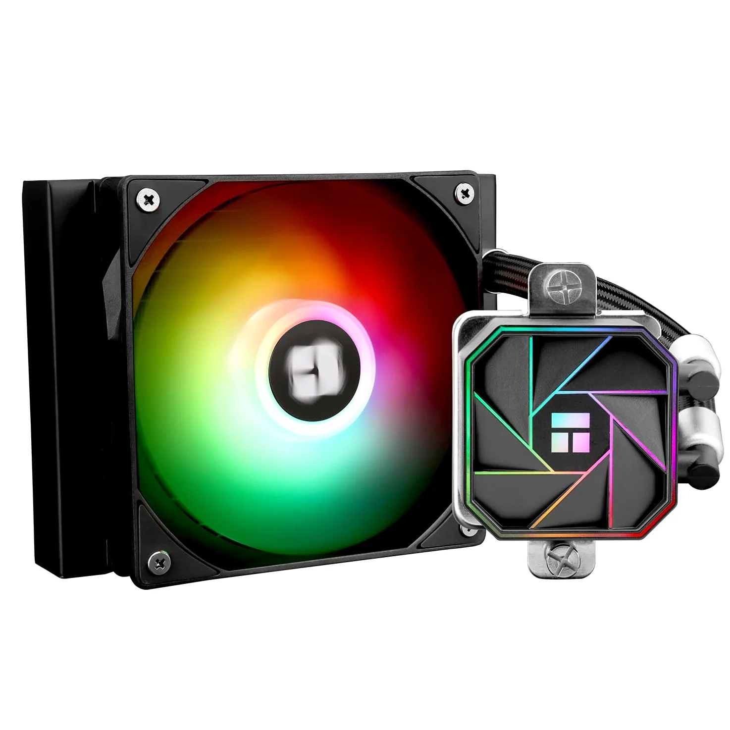 TR-Thermalright Aqua Elite 120 V3 CPU, raffreddamento ad acqua completo, 120, specifiche AIO PC, ventola di raffreddamento ARGB da 120 mm, facile installazione, compatibile con AM5/AM4, LGA1851/1700