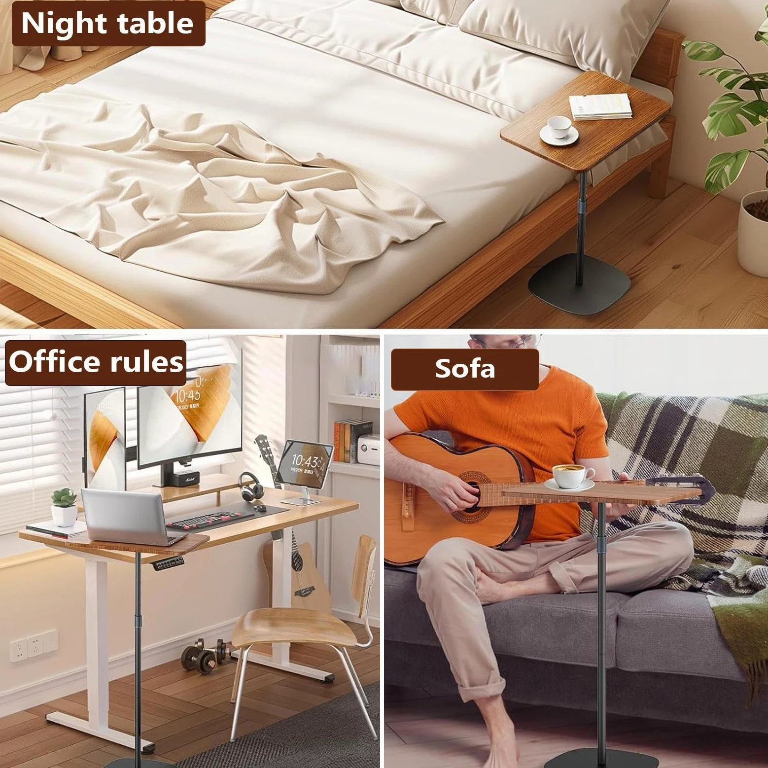 SDdPulse Supporto regolabile per laptop da 18-47 pollici di altezza scrivania mobile versatile tavolo da studio scrivania da ufficio postazione di lavoro portatile per scuola e uso domestico.