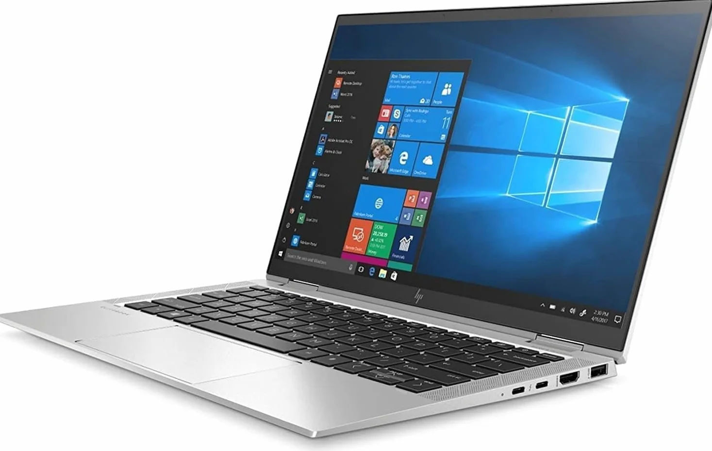 HP EliteBook X360 1030 G7 Laptop Touchscreen 2 in 1 13,3" FHD Notebook Intel Core i5-10310U, 16GB RAM, 512GB SSD, Tastiera QWERTY, Windows 11 Pro (Ricondizionato)