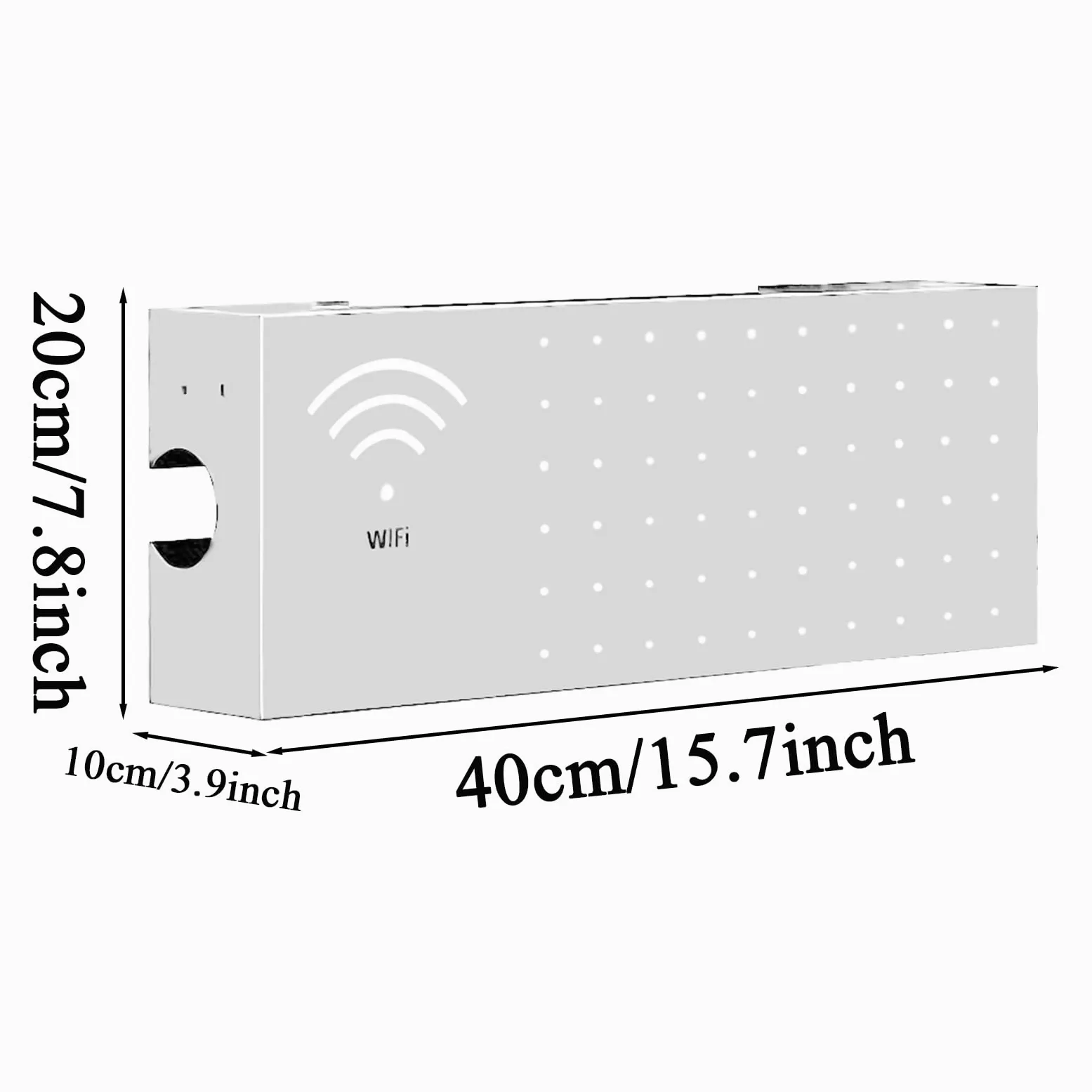 Copri Router Copertura Multifunzionale da Parete in Acciaio al Carbonio | Cabinet Per Router WiFi per Connessione Rete Presa Uscita Organizzatore Cavo Soggiorno TV Scrivania