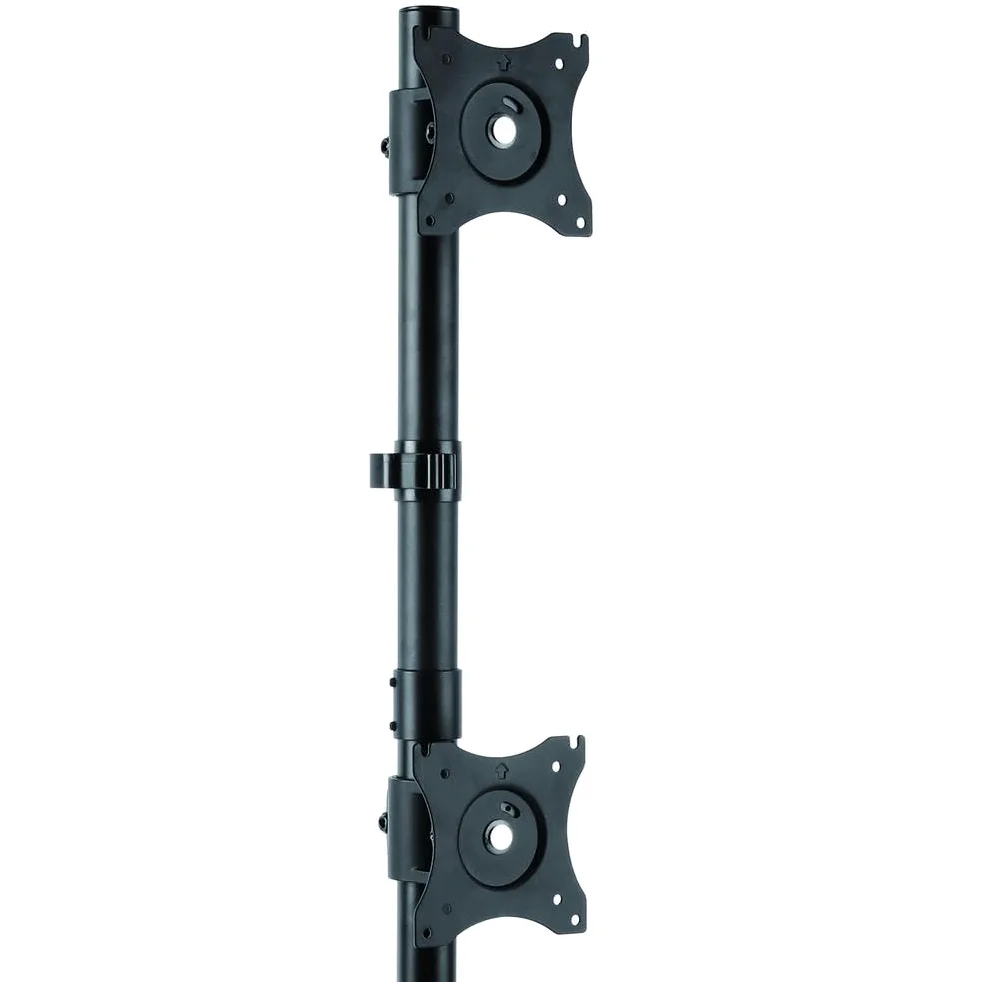 StarTech.com Supporto da Scrivania per due monitor in accaio robusto - Verticale regolabile per schermi fino a 27"
