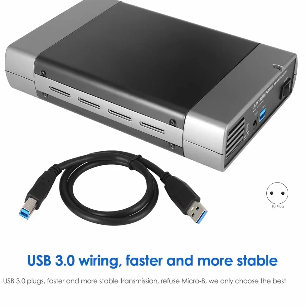 per Azionamento A Disco Rigido Esterno da 5,25 Pollici USB3.0 A Supporto HDD SSD Dvd 16 Speed ​​Box Case di Archiviazione Case di Archiviazione EU