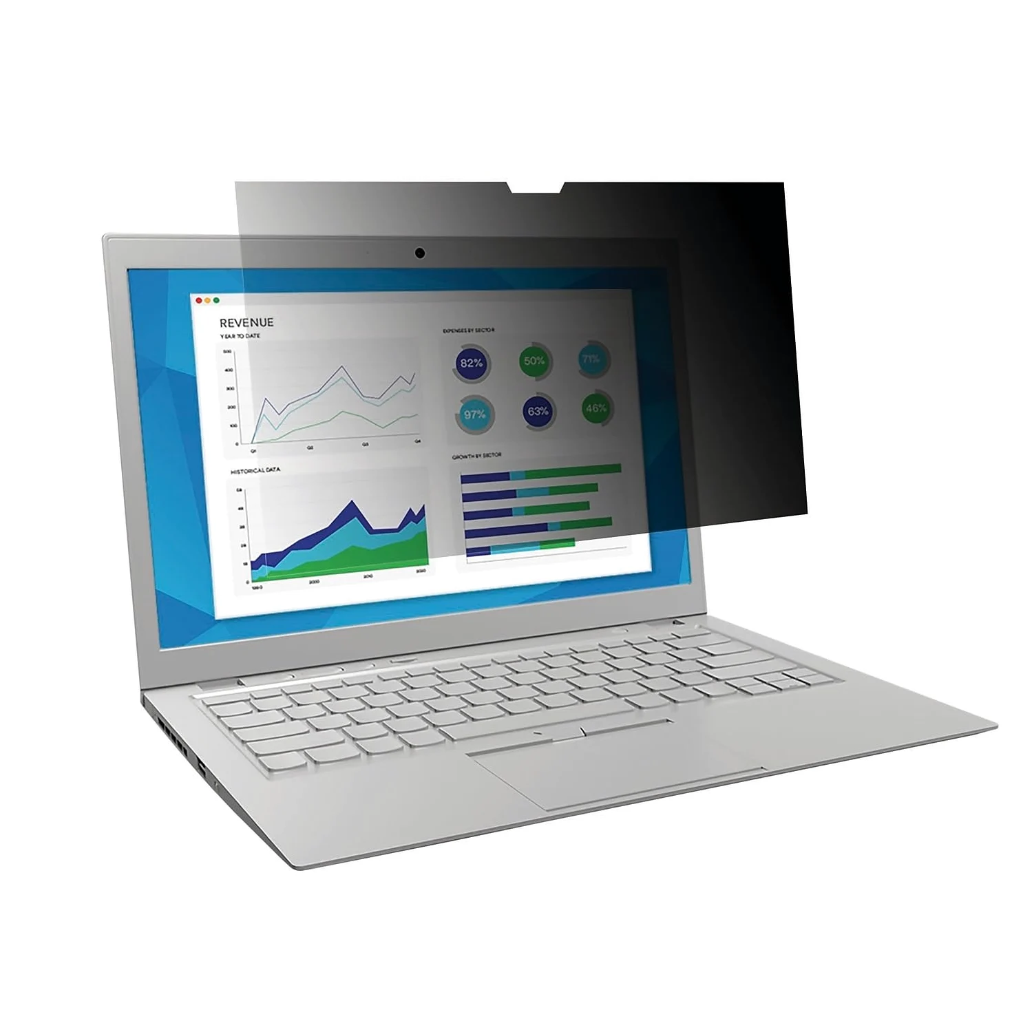 3M Privacy Filter for 14" Widescreen Laptop, Nero