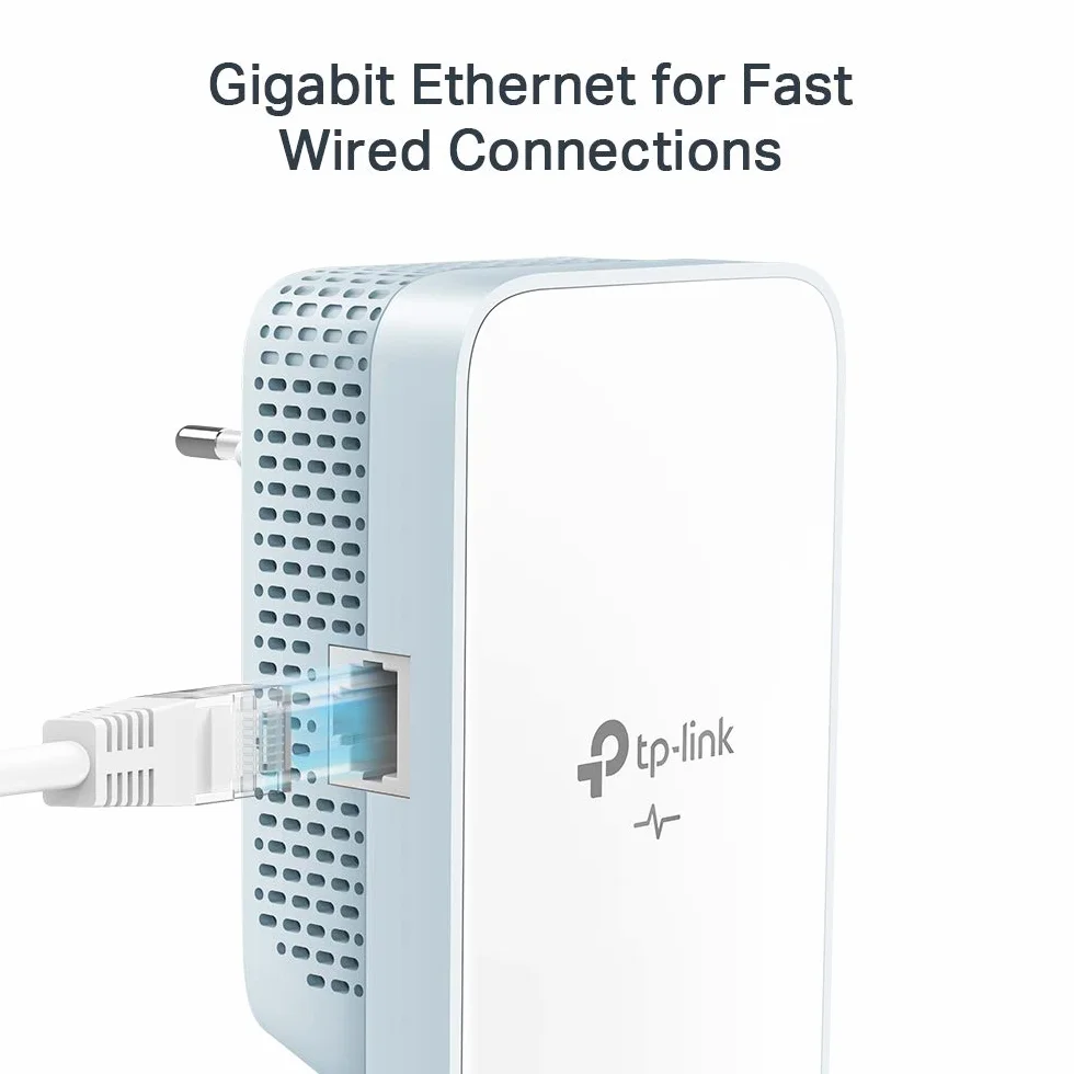 TP-Link CPL WiFi AC1200 Mbps + CPL 1000 Mbps con porta Gigabit Ethernet, kit di 2 - Ideale per usufruire del servizio multi-TV a casa, compatibile con tutti i box (KIT TL-WPA7517) (Ricondizionato)