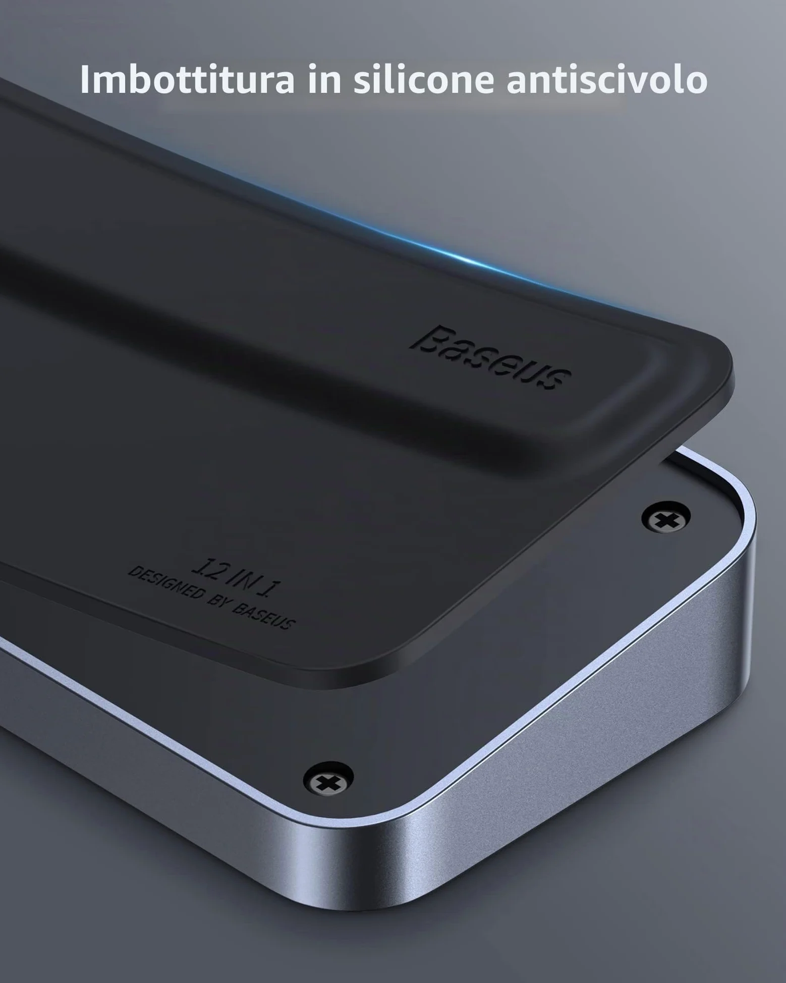 Baseus Docking Station Triple Display 12 in 1 con 2 lettori HDMI 4K, DP, 100 W PD, 3 USB 3.0, 1 USB C, Gigabit Ethernet, SD e TF Card Reader per MacBook/Dell/HP/Surface/Steam Deck