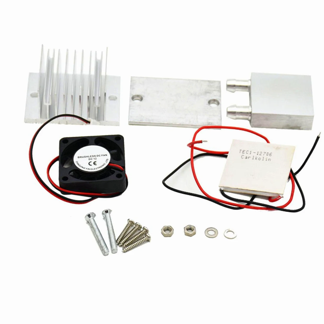 Termoelettrico Tec1-12706 60w Mini, Kit Raffreddamento | Acqua Diy, Struttura Sigillata, Resistenza Interna 2, 1-2, 4ω, Ventola Dc 12v