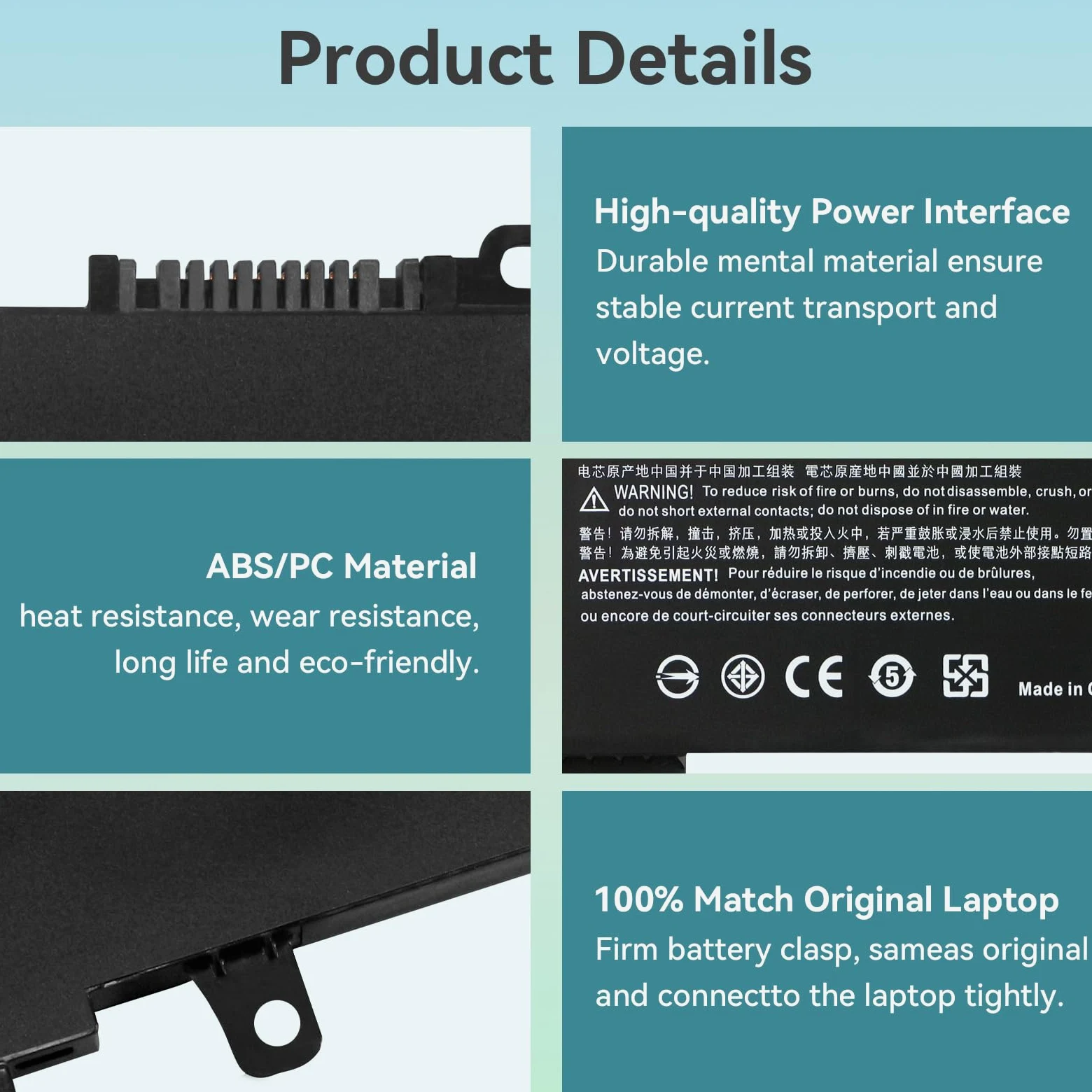RE03XL RF03XL Batteria per HP ProBook 430 440 450 445 455 445R 455R G6 430 440 445 450 455 G7 REO3XL RE03045XL-PL L32407-AC1 L32407-2B1 L32407-2C1 HSTNN-OB1C 0B1C HSTNN-DB9A L83685-AC1 HSTNN-UB7R