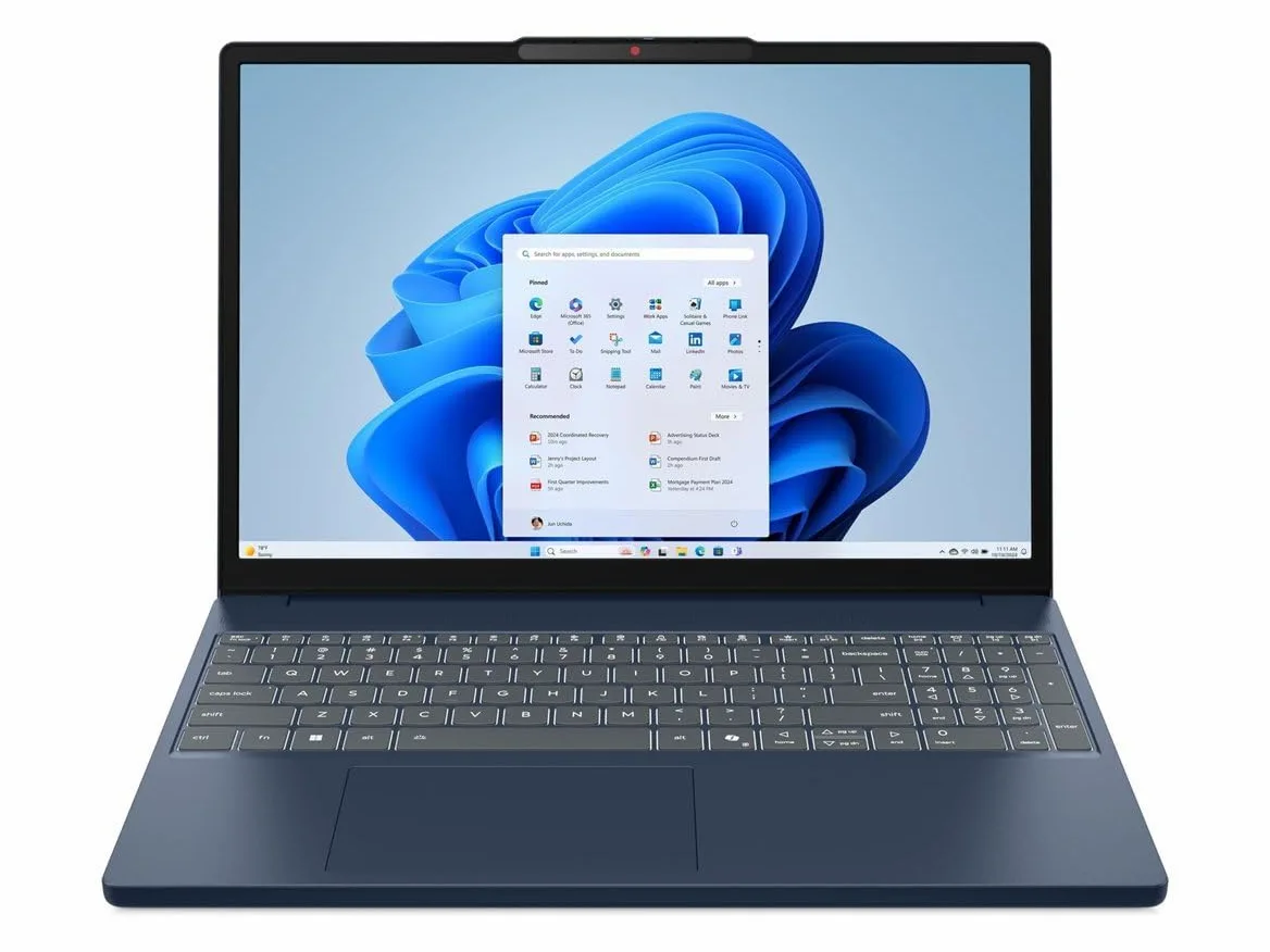 Lenovo IdeaPad Slim 3 15ARP10 83K7・Design a cerniera a 180°・AMD Ryzen 5 150/3.3 GHz・Win 11 Home・Radeon 660M・16 GB RAM・512 GB SSD NVMe・38,9 cm (15,3") (83K700UVGE)
