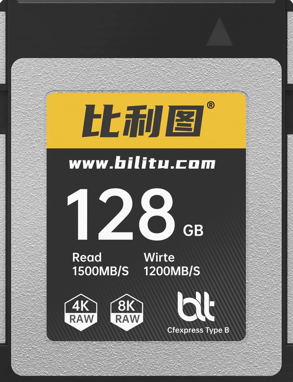 Bilitu - Scheda di memoria professionale CFexpress tipo B, 128 GB, adatta per fotografi, fotografi, fino a 1500/1200 MB/s, video 4K 6K