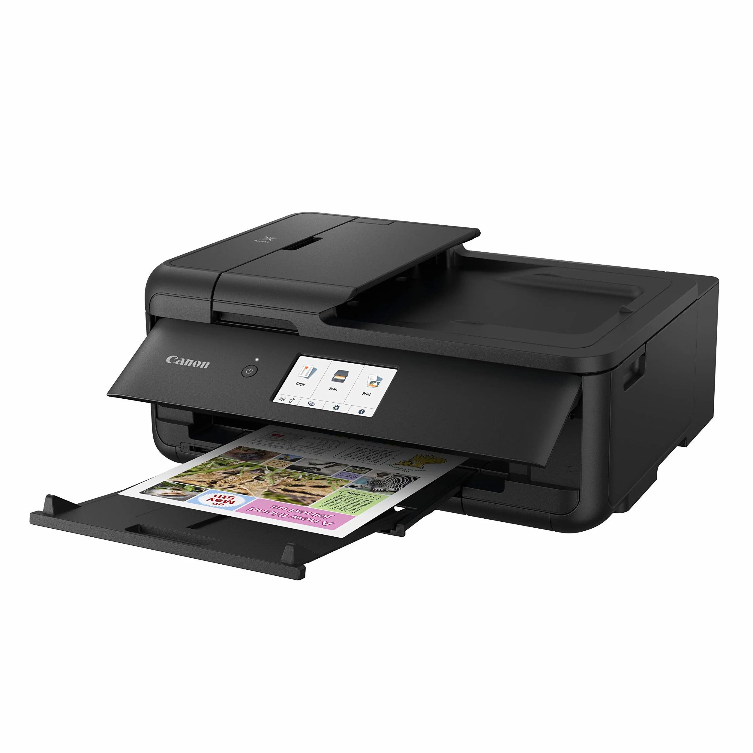 Canon PIXMA TS9550a stampante fotografica A3 multifunzione, Alimentatore automatico di documenti, WIFI, touch screen 4,3 pollici, 5 inchiostri separati, doppia alimentazione carta, colore nero