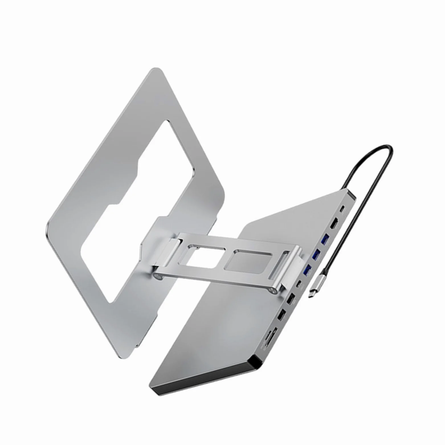 Docking station per laptop con 10 porte 3USB3.0 PD100W 4K60hz Output Notebook Holder per viaggiatori d'affari studente accessorio per laptop