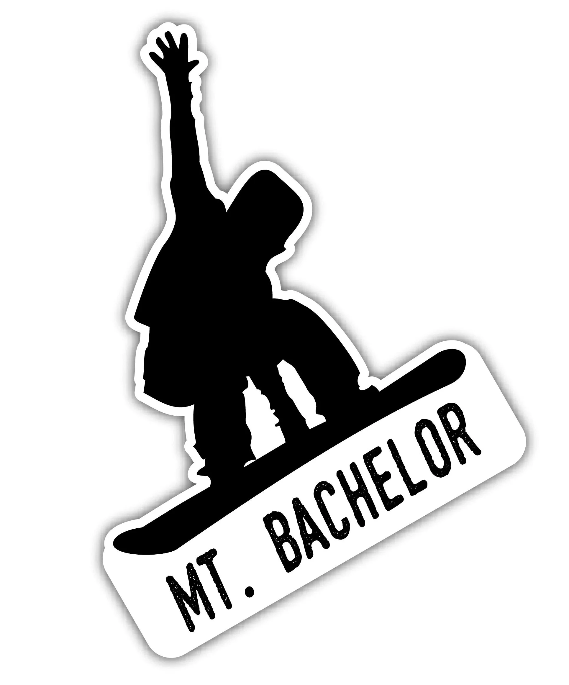 Mt. Bachelor Oregon Ski Adventures Souvenir 10,2 cm decalcomania in vinile design