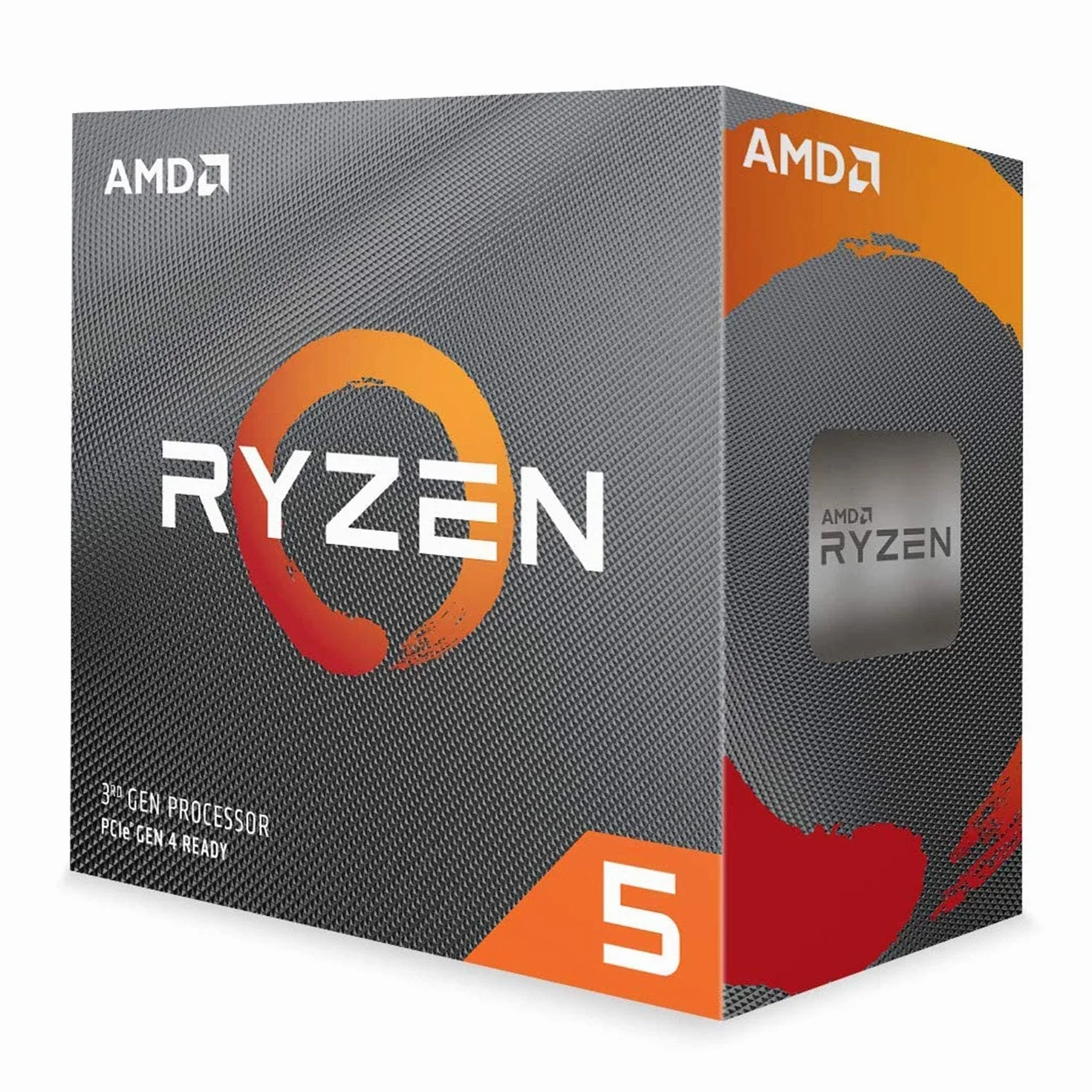 Processore AMD Ryzen 5 3600 (6 Cores/12Threads, 65W TDP, AM4 Socket, 35 MB Cache, Boost di Frequenza fino a 4.1 GHz max, dissipatore ad aria "Wraith stealth cooler")