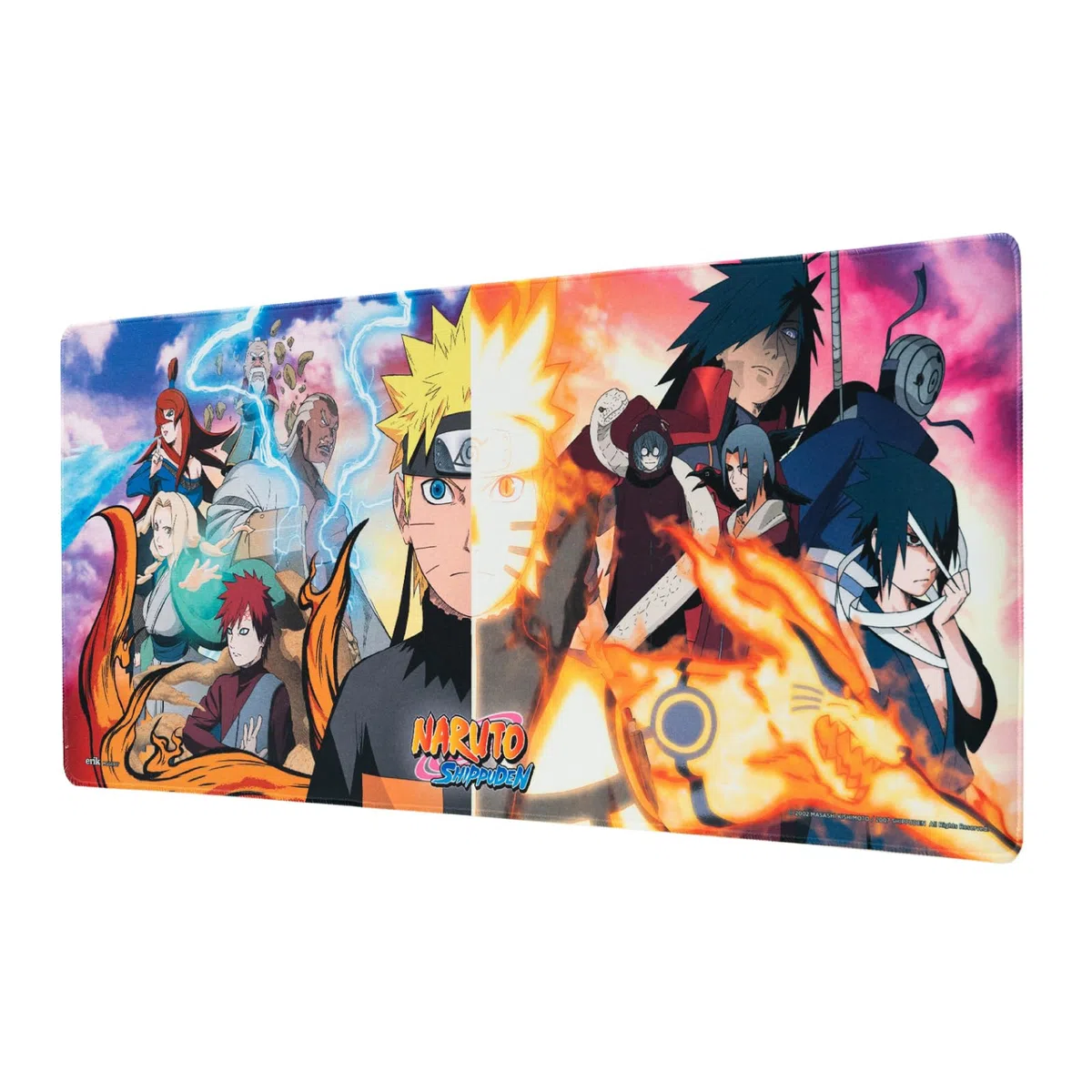Grupo Erik Tappetino Mouse XXL Naruto Shippuden - Tappetino Scrivania Gaming PC, Impermeabile e Antiscivolo 80x35 cm | Accessori Gaming per Scrivania: Desk mat, Naruto Gadget