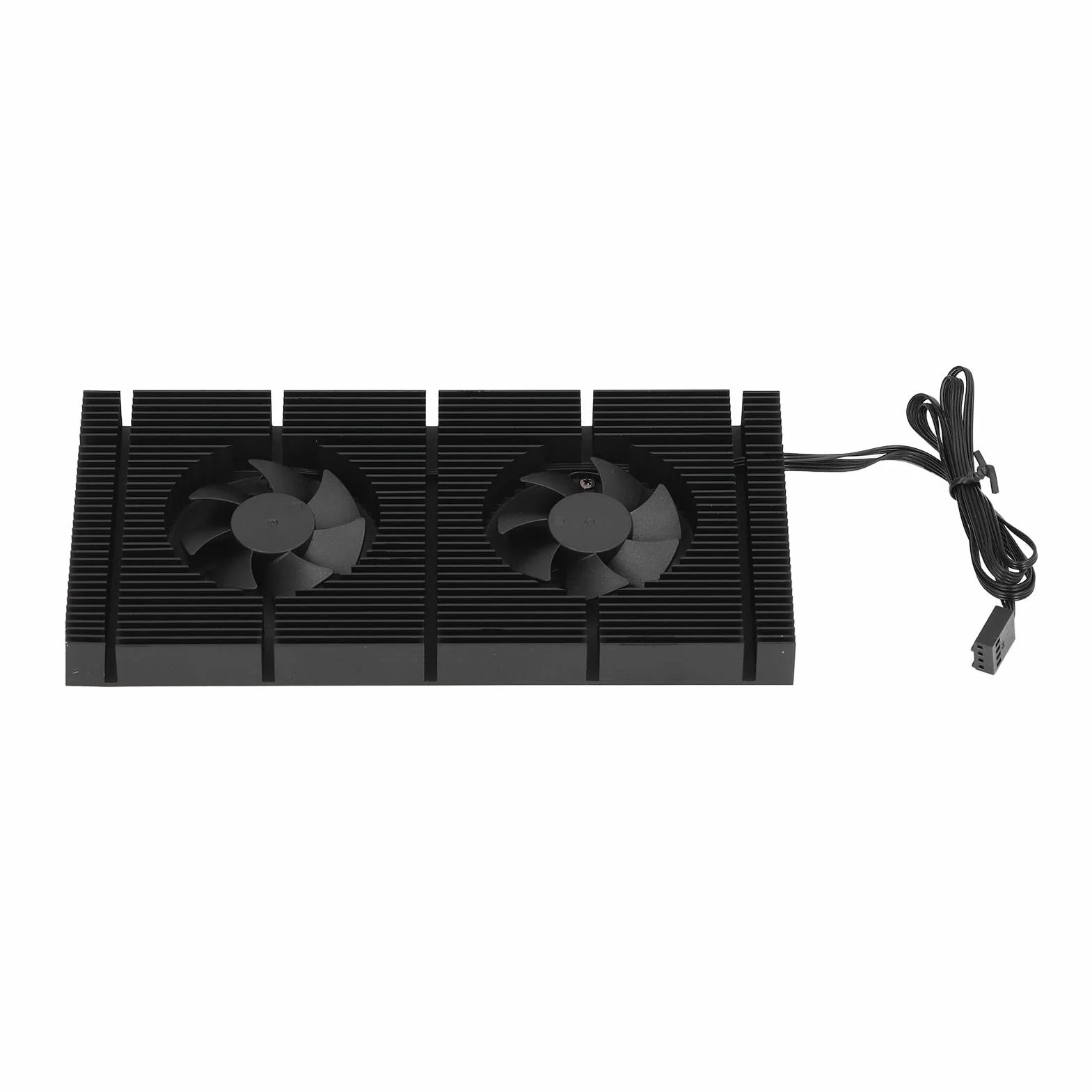 Cocoarm GK6 Doppia Ventola PWM VRAM Dissipatore di Calore GPU in Lega di Alluminio Piastra Posteriore Radiatore 90 X 180 X 15 Mm Regolabile da 1500 a 5000 Giri/min per Raffreddamento Memoria