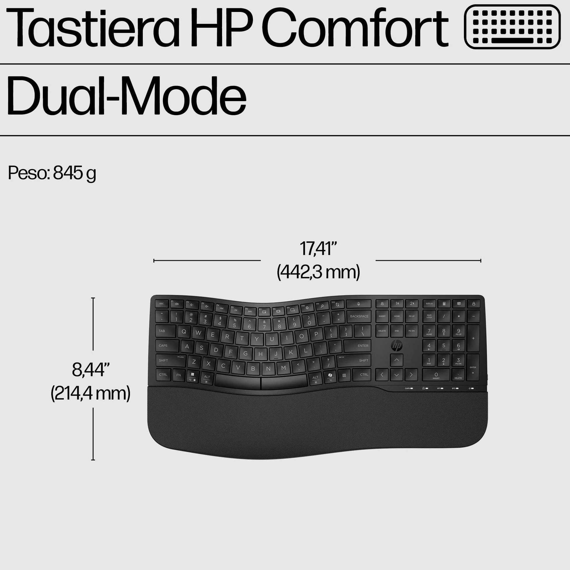 HP 680 Combo Tastiera e Mouse Wireless, 6 Tasti Programmabili, Sensore Ottico da 1200 dpi, Fino a 36 Mesi di Batteria per la Tastiera e 20 per il Mouse, Compatibile con Windows 11, Nera