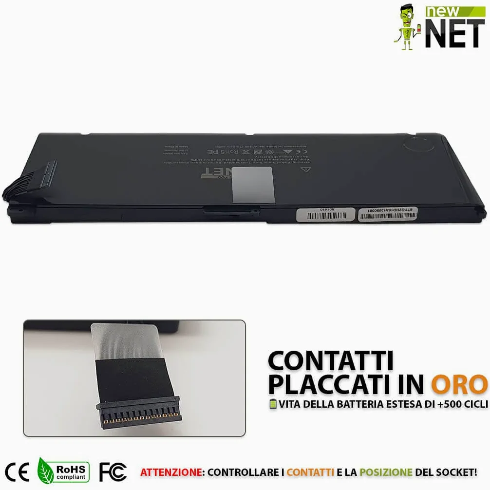 new net Batteries - Batteria [ 7.4 V - 12000 mAh - 95 Wh ] Compatibile con Mac Book PRO 17 A1309 A1297 (2009 Version)