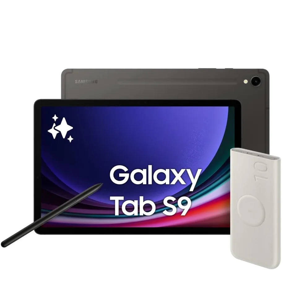 Samsung Galaxy Tab S9, Tablet Ai, Battery Pack incluso, Display 11" Dynamic AMOLED 2X, Wi-Fi, RAM 8GB, 128GB SSD, 8.400 mAh, Snapdragon 8 Gen 2, Android 13, IP68 [Versione italiana] 2023