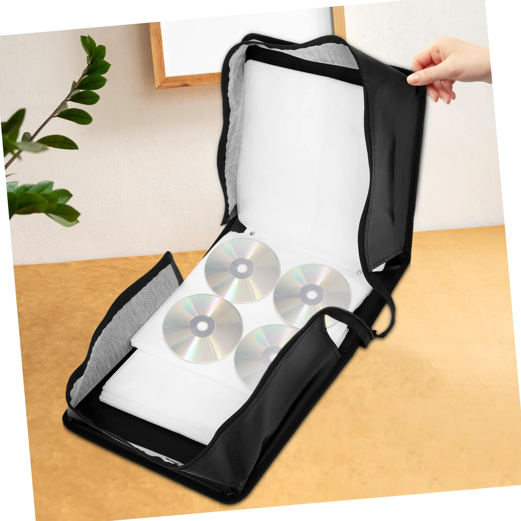 OUNONA Custodia per Dvd Raccoglitore per CD Custodia per Dvd Organizer per CD per Auto