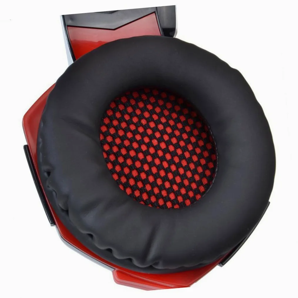 Gadpiparty Cuffie da Gioco con Luce LED Bassi Profondi Stereo Suono Surround Microfono Cuffie Over-ear per Computer e PC Rosse Driver Magnetico al Neodimio da Isolamento dal Rumore