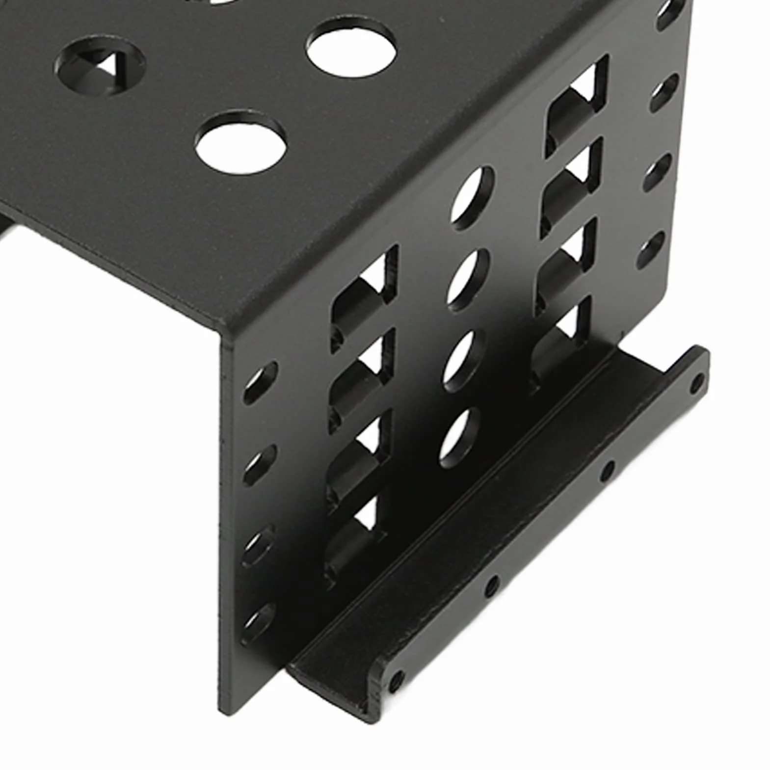 Rack di Montaggio HDD da 2,5 Pollici, Design Cavo, Gabbia per Disco Rigido ad Alta Durezza, Supporti e Porta IDE, per SSD HDD IDE (Nero/Argento)