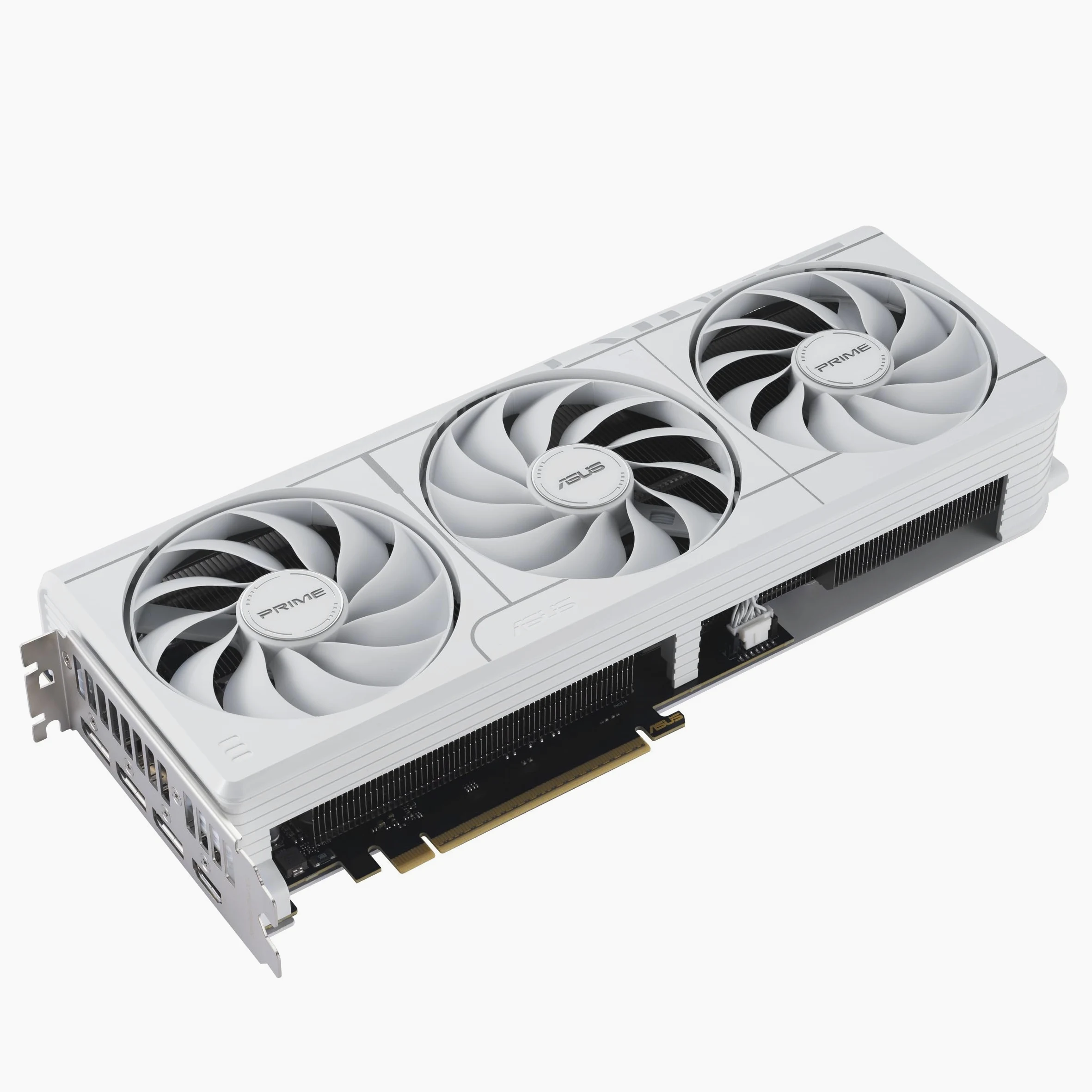 ASUS PRIME NVIDIA GeForce RTX 5070 OC Edition, Scheda Grafica 12 GB GDDR7, 192 Bit, PCIe 5.0, Design a 2,5 Slot, 3 Ventole Axial-Tech, 1 HDMI 2.1, 3 DisplayPort 2,1, Bianco, PRIME-RTX5070-O12G-WHITE