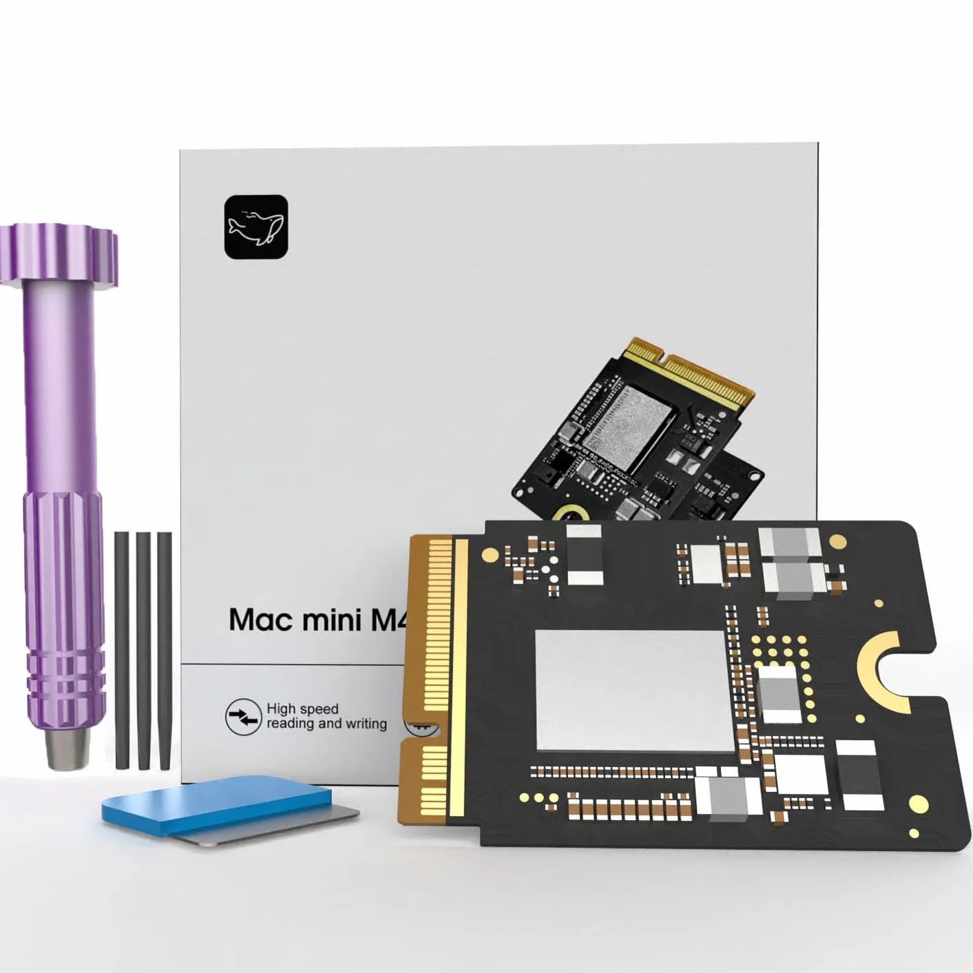 M4 Macmini SSD, aggiornamento dello spazio su disco rigido per Mac mini M4-2TB, nero profondo