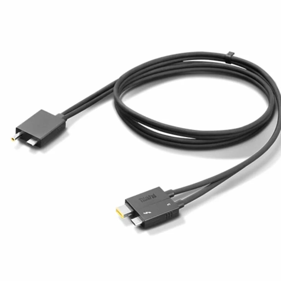 Thunderbolt 4X91K16970 - Cavo dati Thunderbolt 4 per workstation, lunghezza 0,7 m, BolAAzuL 4 x 91 K16970 Thunderbolt 4 Base, compatibile con Lenovo ThinkPad Thunderbolt 4X91K16970