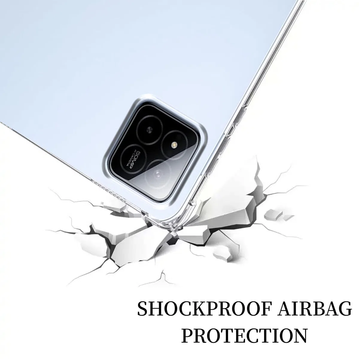 MEMELOKA Custodia per Xiaomi Pad 7/Pad 7 PRO 11.2 Pollici + 2 Pezzi Vetro Temperato, Cover Protezione in TPU Morbido Ultra-Sottile con Airbag in Silicone Rinforzato