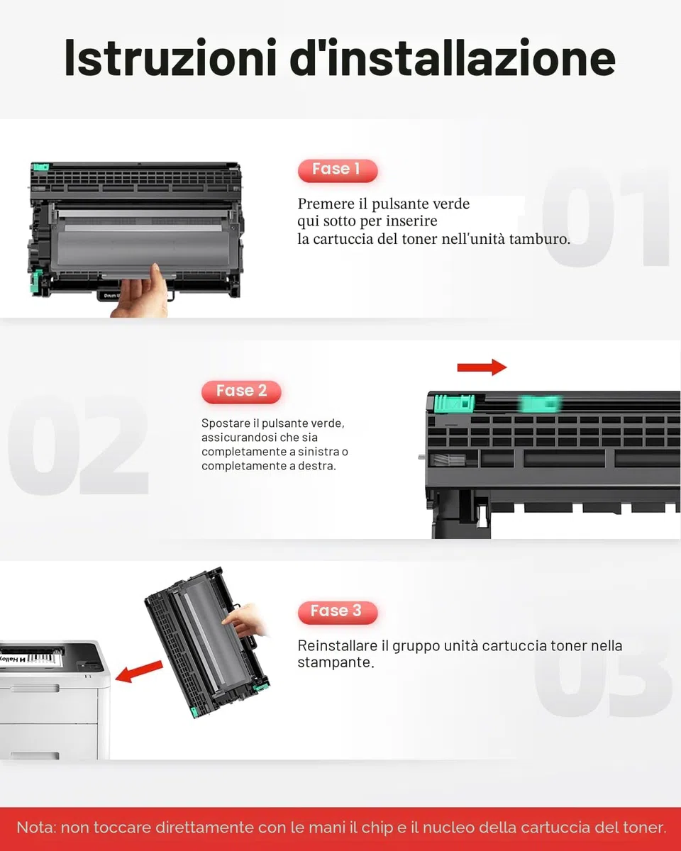 DR2300 Tamburo compatibile con Brother DR2300 DR-2300 Tamburo TN2320 TN-2320 Toner per Brother MFC-L2700DW MFC-L2700DN MFC-L2720DW HL-L2340DW HL-L2300D DCP-L2520DW DCP-L2540DN MFC-L2740DW
