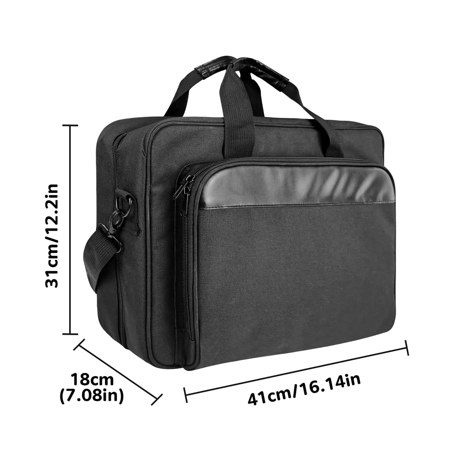 Custodia da trasporto per stampante portatile,Borsa da trasporto grande | per laptop | Custodia imbottita per stampante mobile con tracolla e carrello per viaggi, affari, ufficio e lavoro