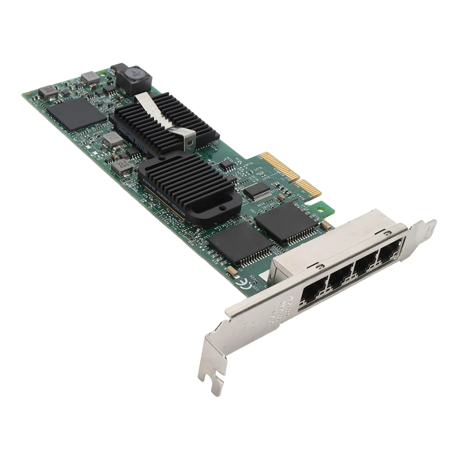 Scheda di Rete Gigabit PCIe Ad Alte Prestazioni con 4 Porte RJ45, velocità Adattiva per PC Server e Desktop, Materiale PCB