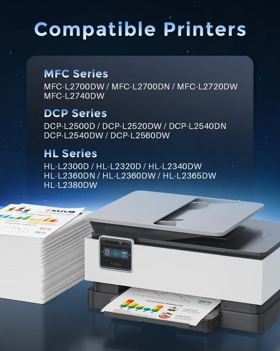Kuva DR2300 Tamburo compatibile con Brother DR-2300 Tamburo per Brother MFC-L2700DW MFC-L2700DN MFC-L2720DW HL-L2340DW HL-L2300D DCP-L2520DW DCP-L2540DN MFC-L2740DW