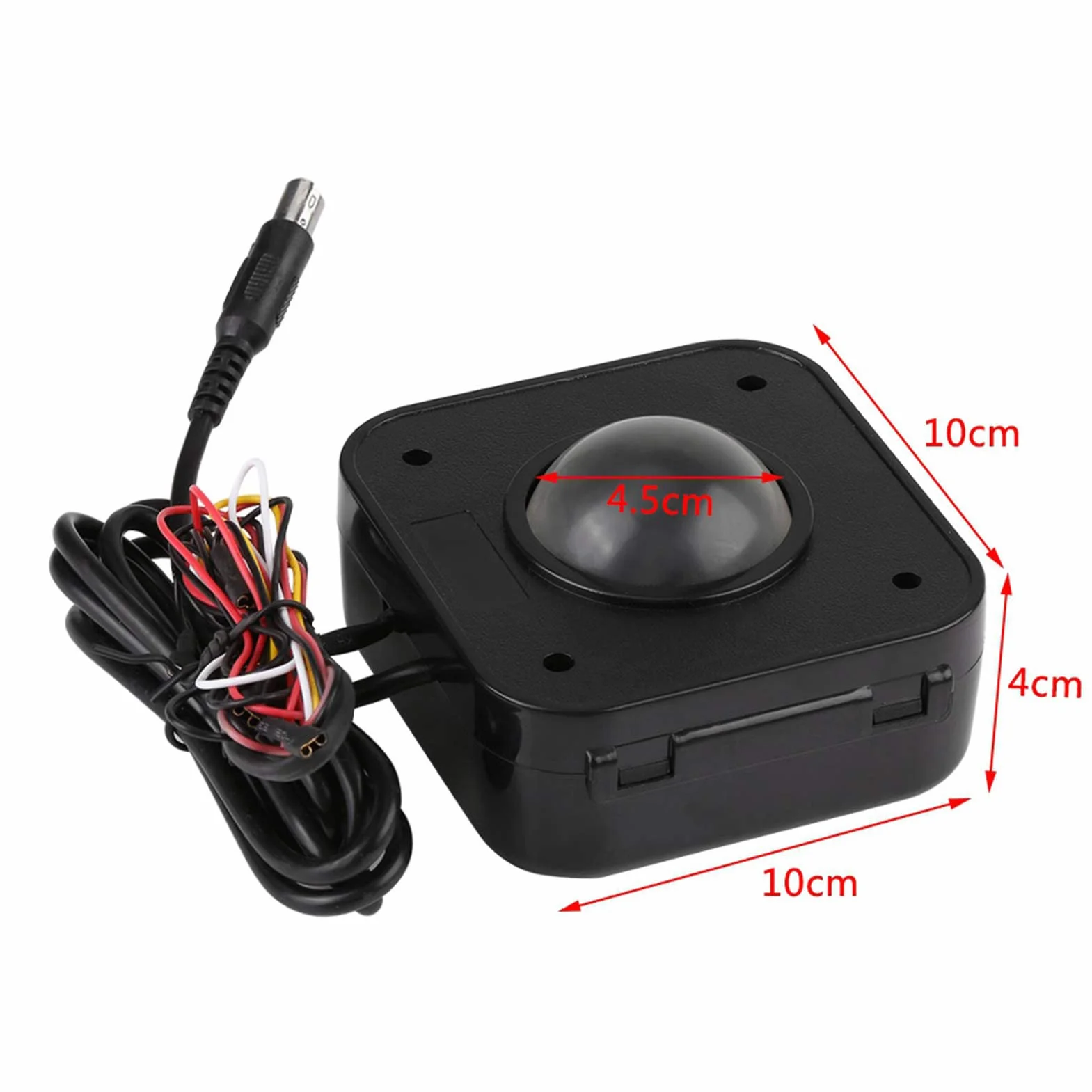 WANGCL connettore Rotondo del PWB del Topo PS/2 della Sfera Rotante di 4.5cm LED, Sfera Rotante Metallica di USB per la Galleria