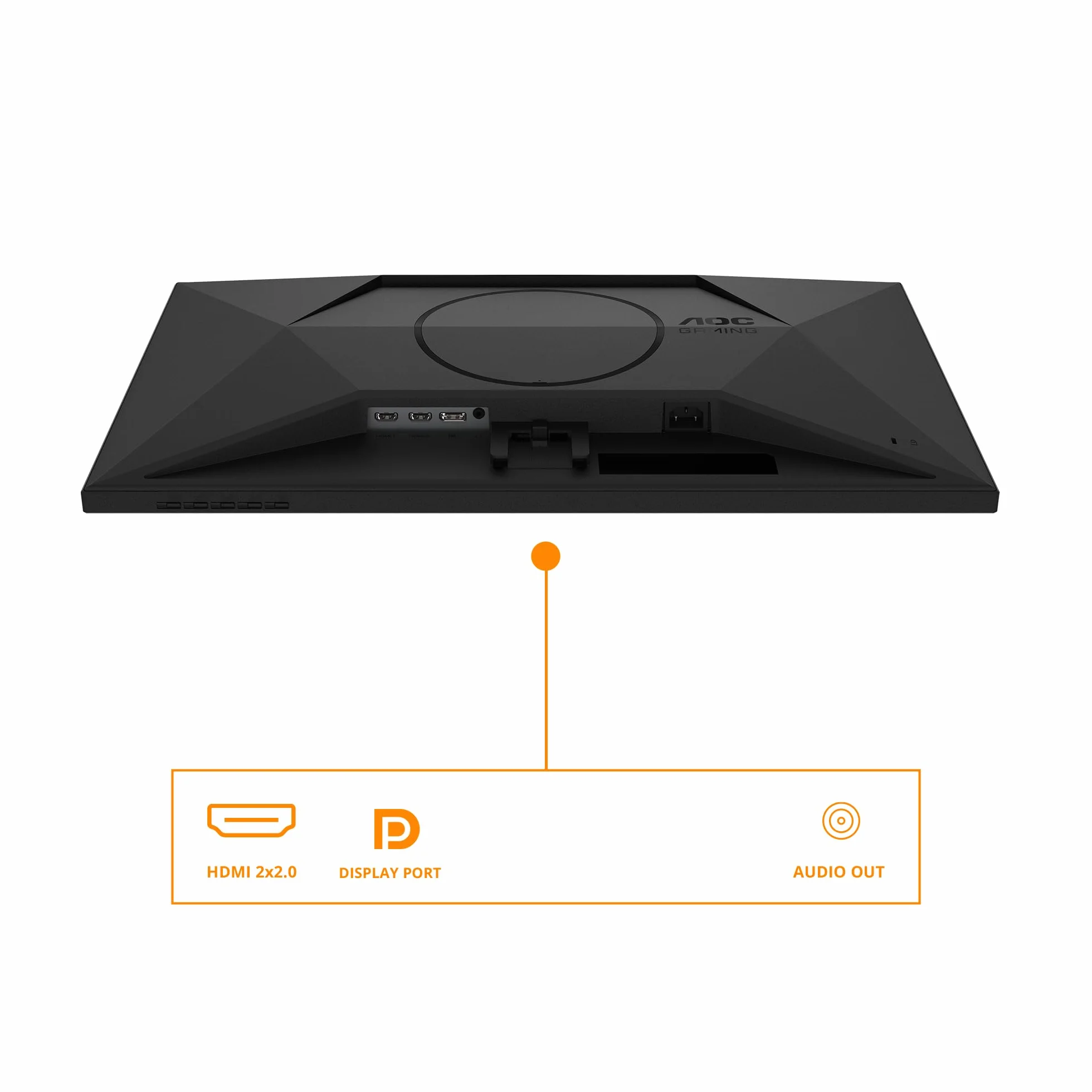 AOC Gaming Monitor 27G4XED 27 pollici 1920x1080, FHD, 180Hz, Fast IPS Panel, 1ms GtG, Speakers, (HDMI2x 2.0 DP 1x 1.4) HDR10, G-Sync Compatible, Nero