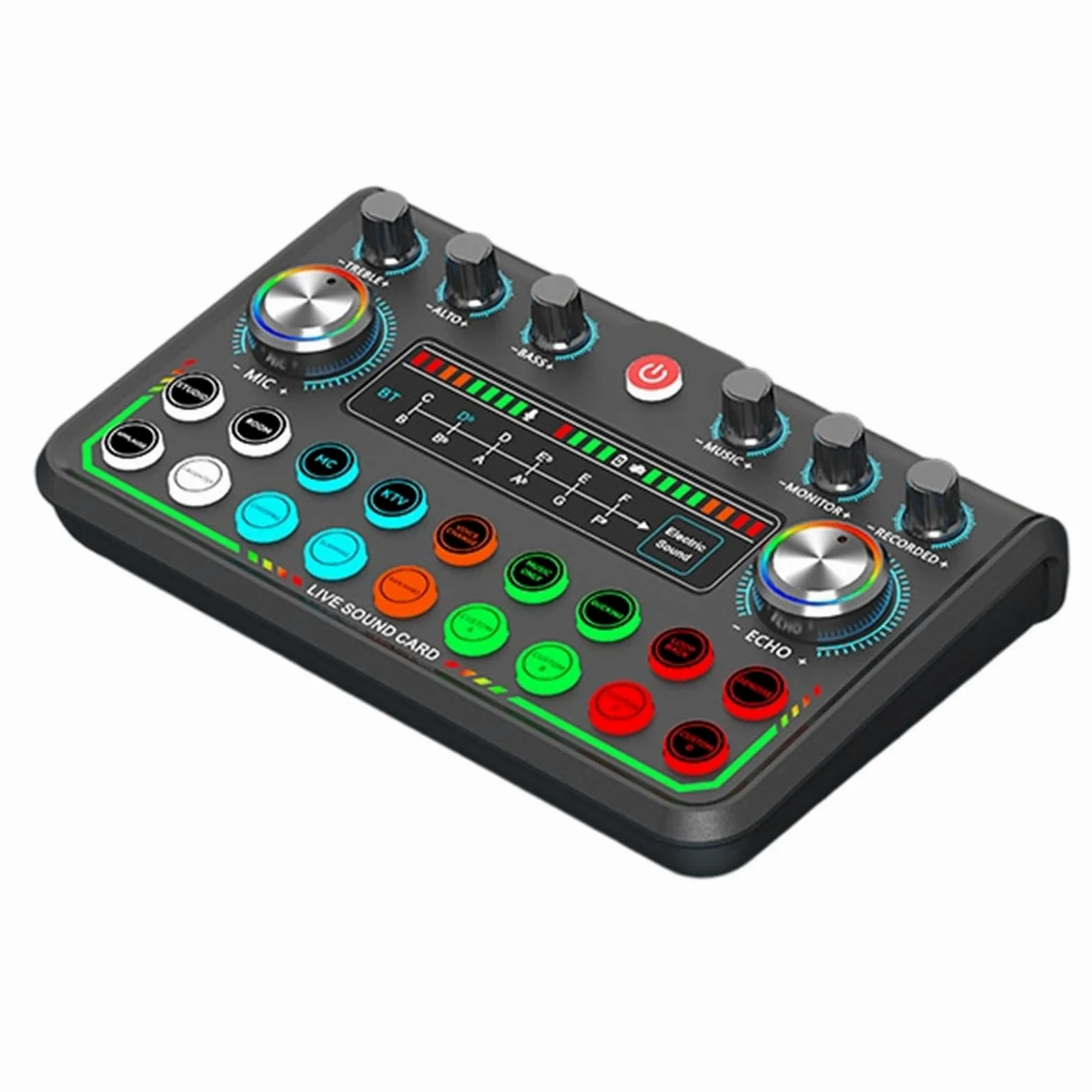 Scheda audio USB Trasmissione Live Scheda audio Avanzata Decodifica Acustica Facile Controllo Per Creatori di Contenuti E Musicisti Interfaccia Audio USB