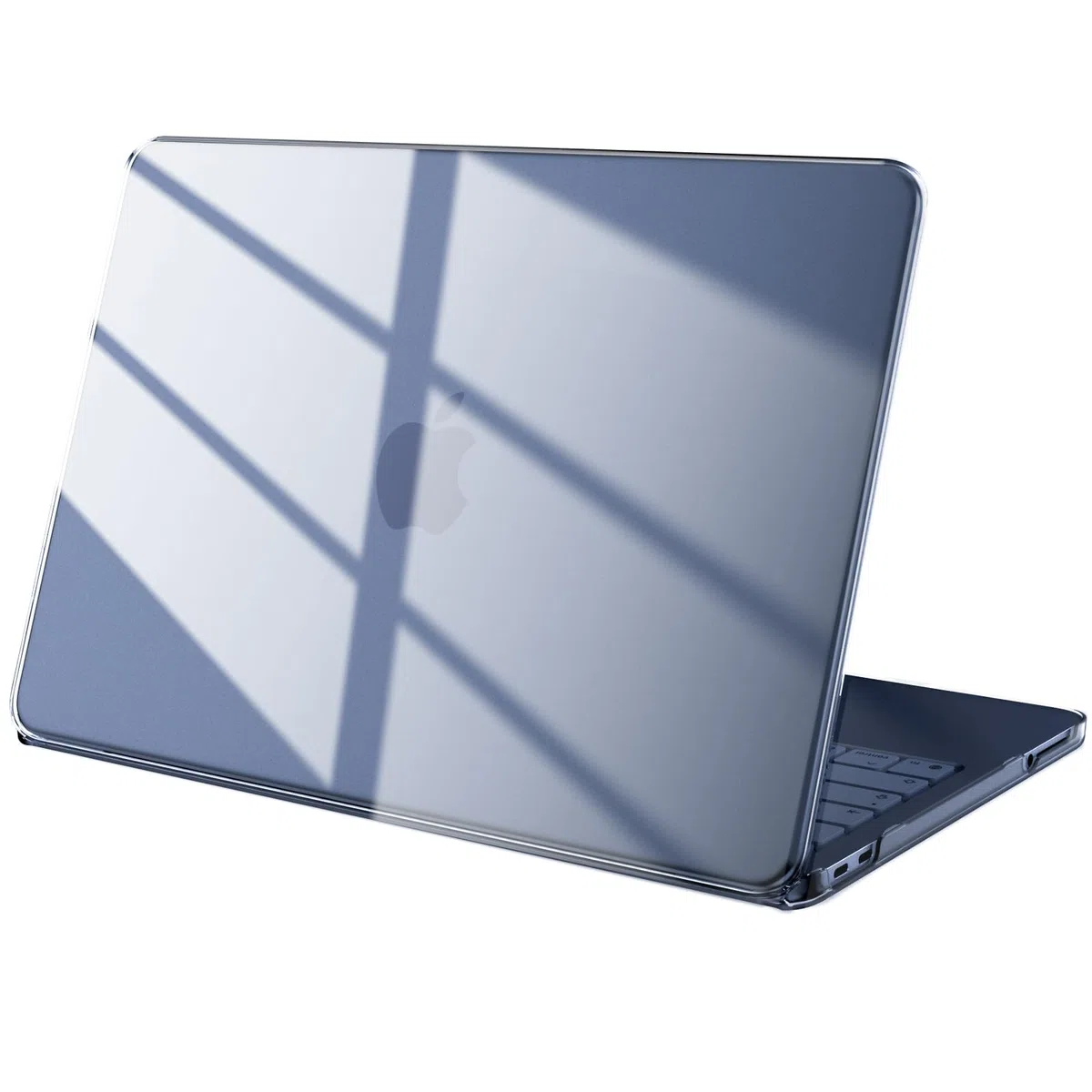 Cover compatibile con MacBook Neo 13 pollici A18 Pro A3404, uscita nel 2026, Custodia dura per Mac Book Neo 13", Indaco trasparente