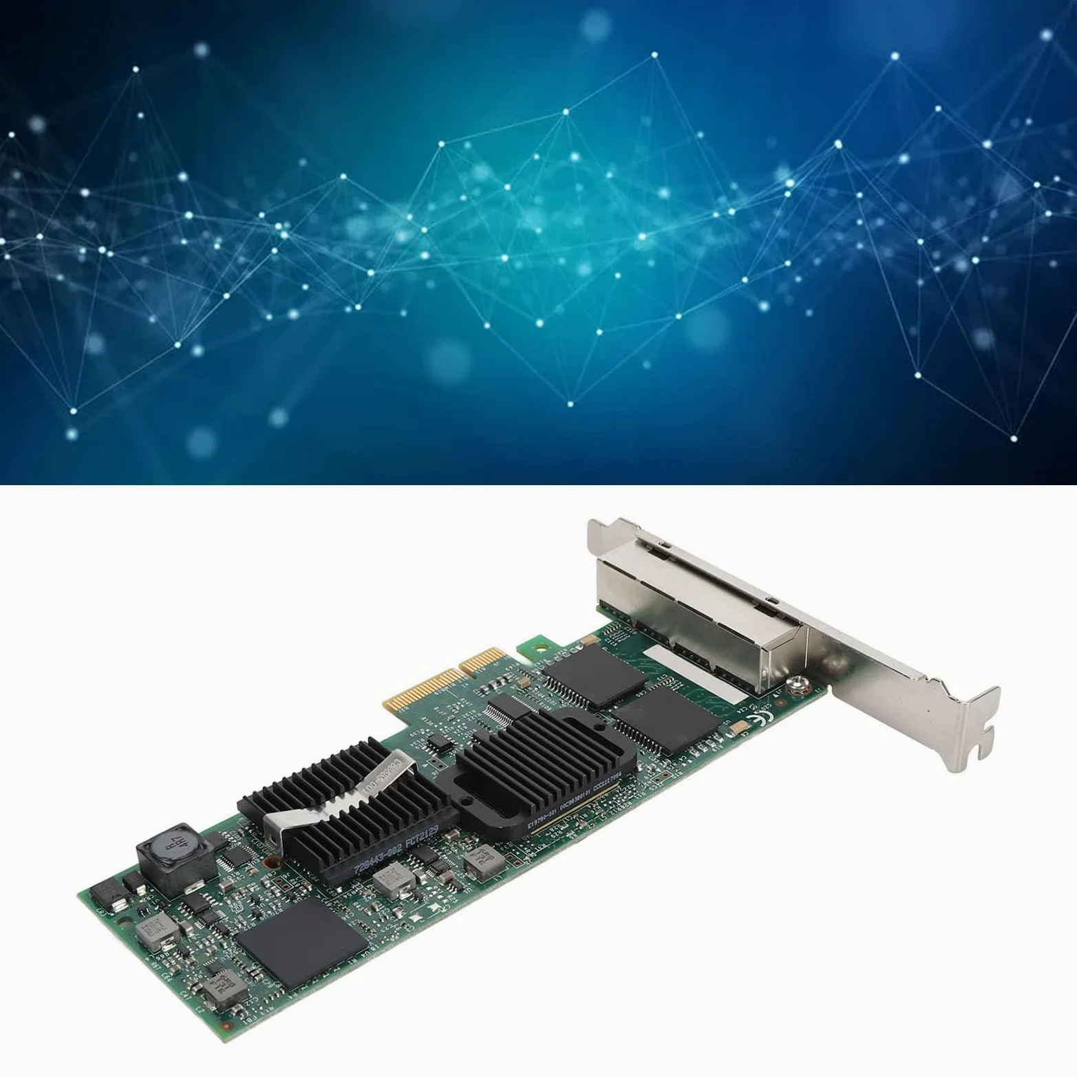 Hidyliu Scheda di Rete PCIe Gigabit Adattatore Professionale a 4 Porte RJ45 per Prestazioni del Server Migliorate e Installazione Semplice