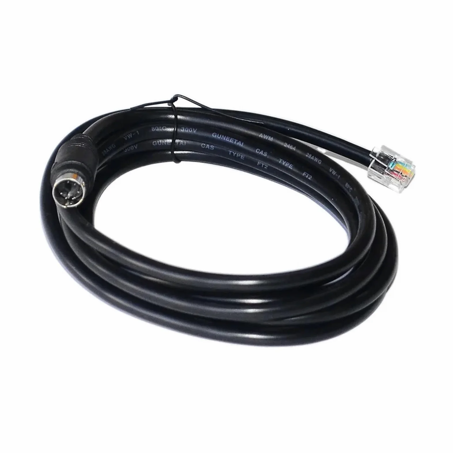 Cavo CONNETTORE Mini DIN 6PIN A RJ12 6P6C da 2 M for Pedali/Cambi FANA A Ruote FANA Cavo PS/2 A RJ12 6PIN(1m)
