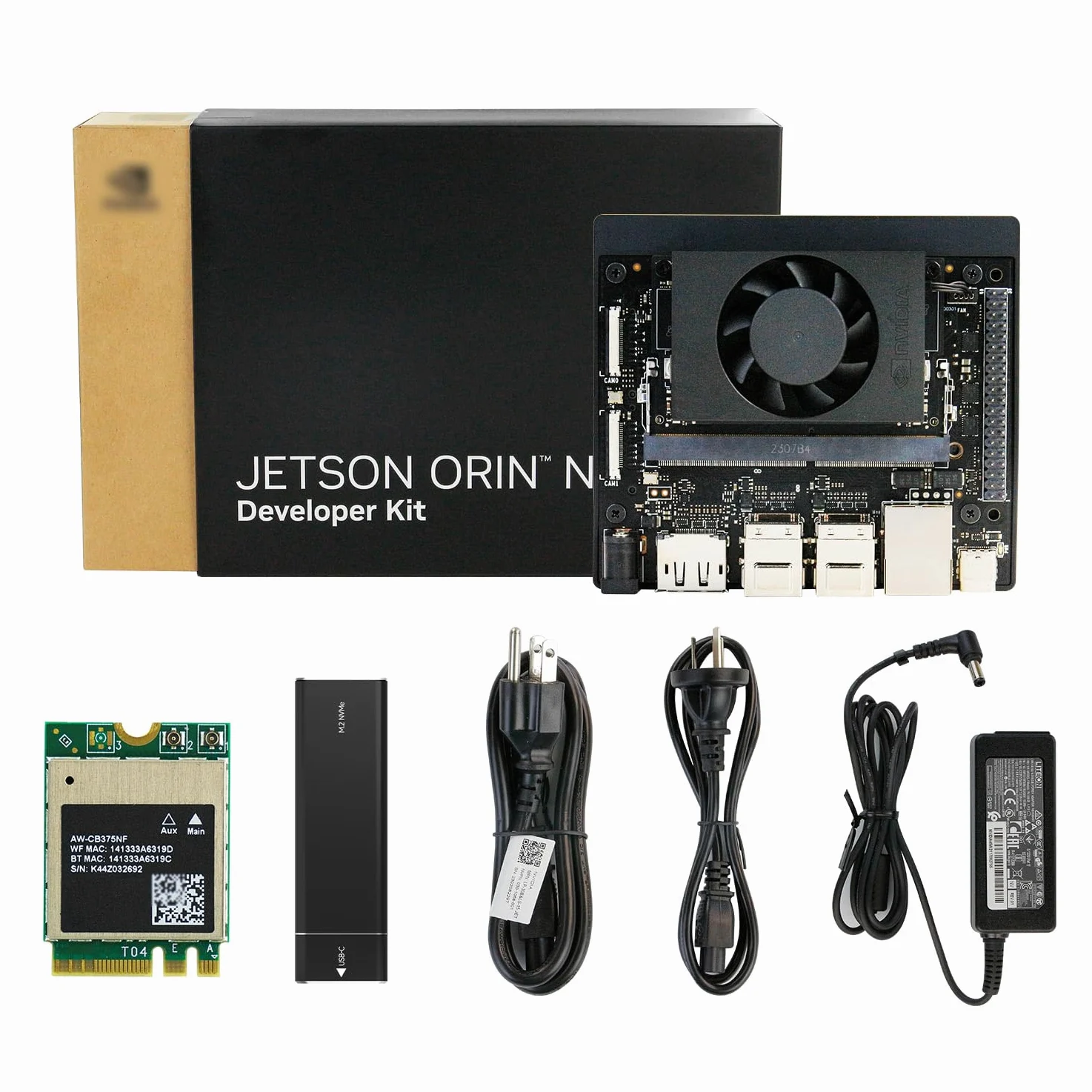 Yahboom Jetson Orin Nano Super 8GB RAM Development Kit 67 Tops 256G SSD Ubuntu 22.04 System Artificial Intelligence Robot Kit (Orin Nano 8GB Off without SSD K-it)