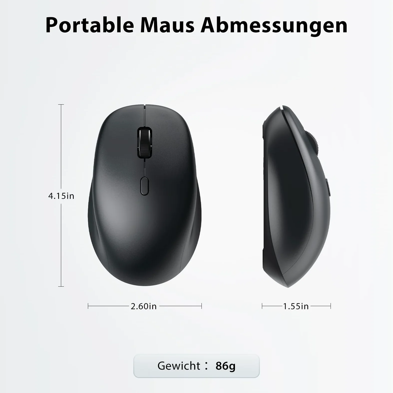 iClever Tastiera Bluetooth con mouse, set di mouse senza fili, doppia modalità ricaricabile (Bluetooth 5.0 + 2.4 G), tastiera wireless, per PC/laptop, layout QWERTZ, grigio