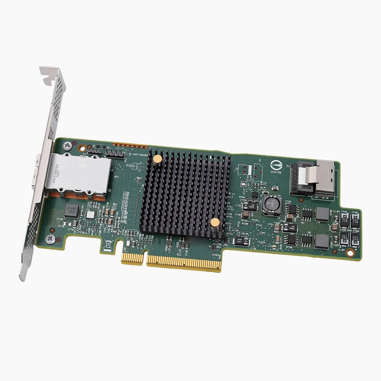 Scheda Controller HBA PCIe da 6 Gb/s, Scheda di Espansione SATA SAS a 8 Porte per Server