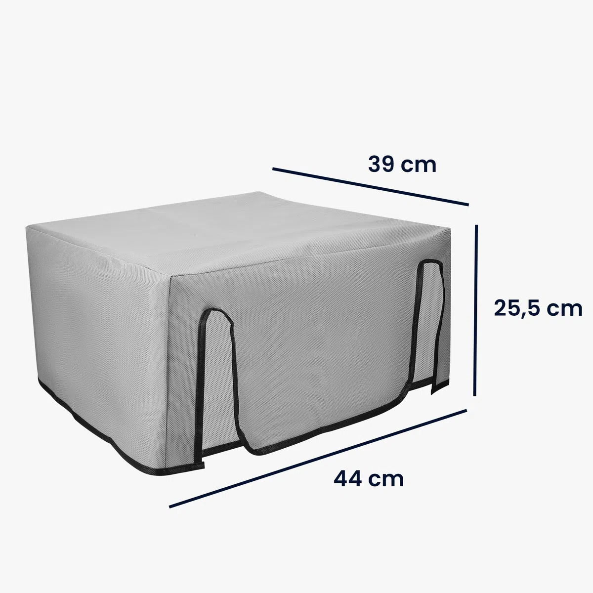 kwmobile Copertina Antipolvere Compatibile con Epson Workforce PRO WF-3725DWF / 4725DWF - Copri Stampante - Copertura Protettiva - Fodera in Grigio Chiaro