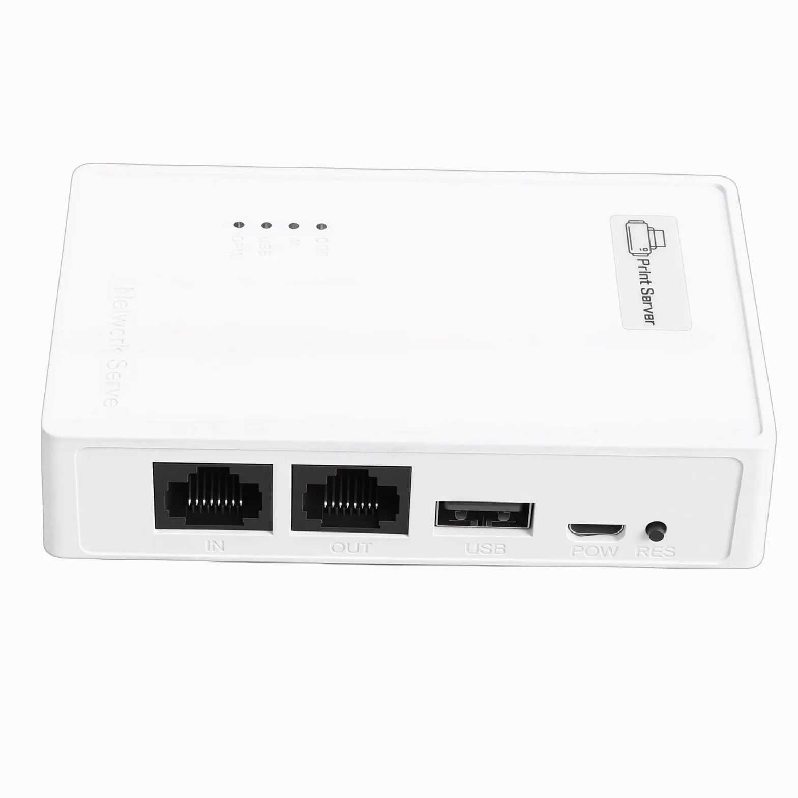 Walfront Server di Stampa USB Wireless con WiFi e Porta Ethernet, Compatibile con per la Condivisione di Dispositivi USB tra più Computer in Ufficio